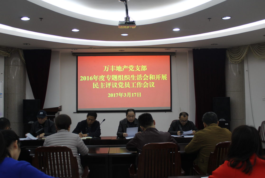2016年度專(zhuān)題組織生活會(huì )和開(kāi)展民主評議黨員工作會(huì )議